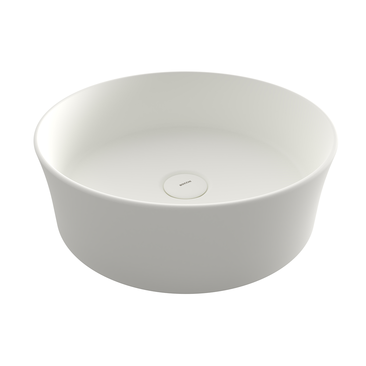 Bocchi Sottile Slim Line Yuvarlak Lavabo 38 cm Mat Beyaz