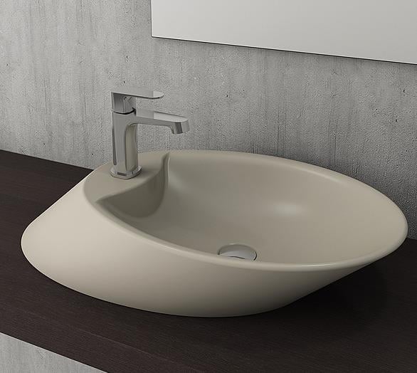Bocchi Vessel Batarya Banklı Çanak Lavabo 70 cm Kaşmir