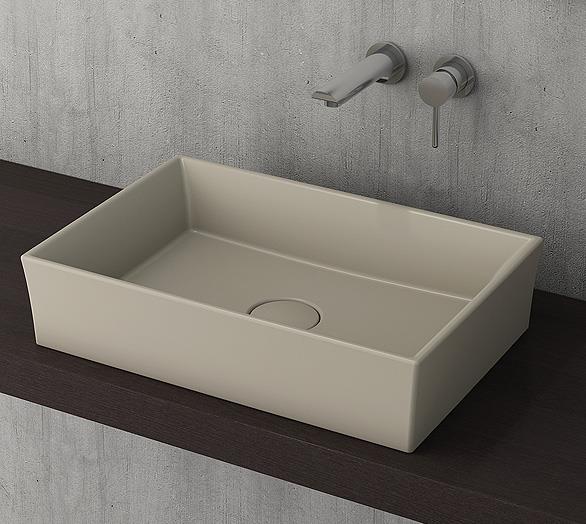 Bocchi Vessel Dikdörtgen Lavabo 56x38 cm Kaşmir