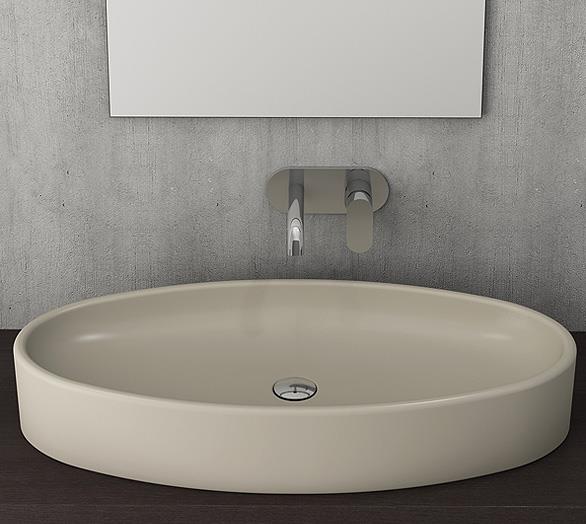 Bocchi Vessel Elips Çanak Lavabo 85 cm Kaşmir