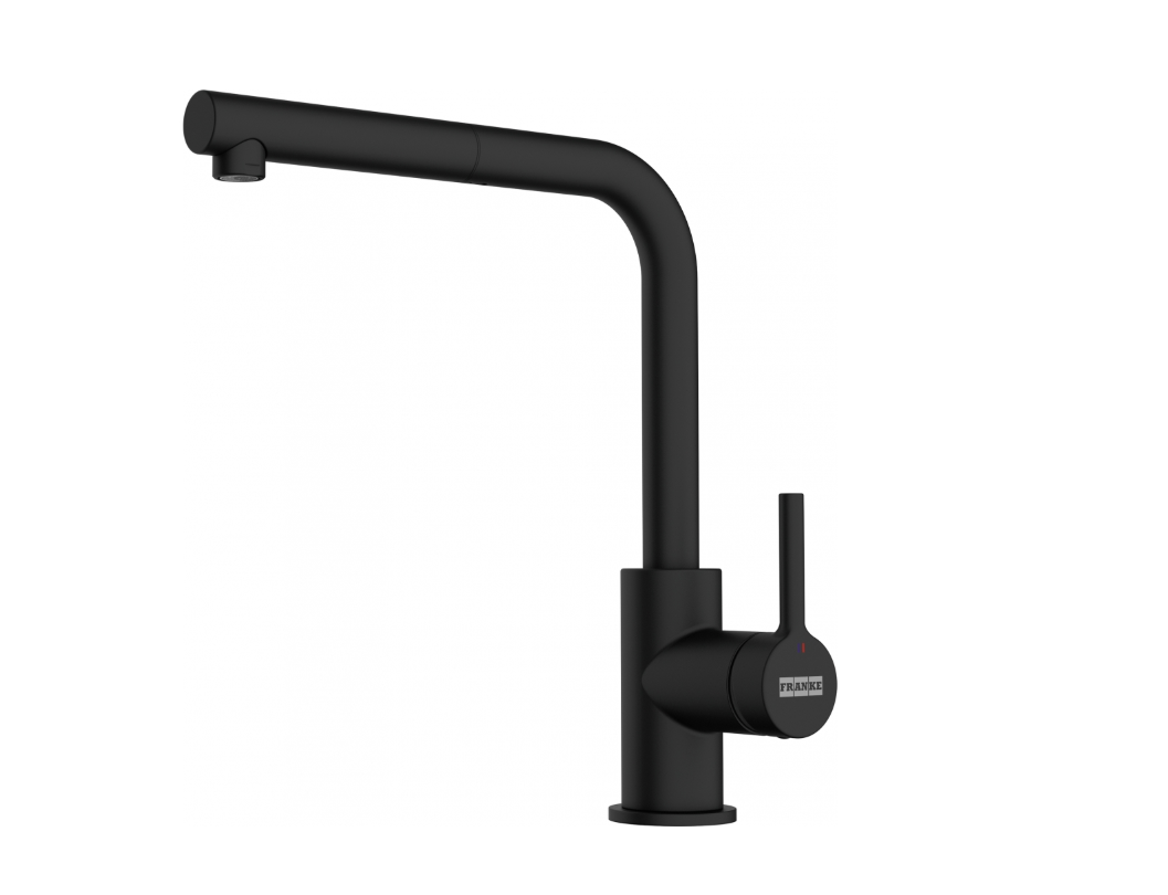 FRANKE L Doccia Mat Siyah Spiralli Mutfak Bataryası 115.0712.435