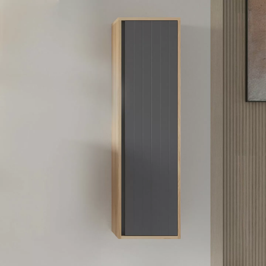 Orka Prato 40 cm Banyo Boy Dolabı Legnano Açık Meşe Antrasit