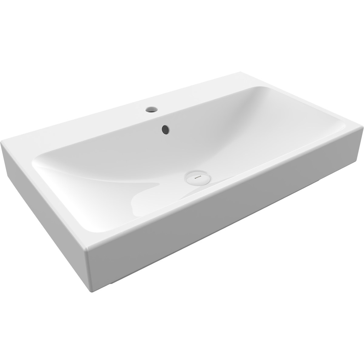 Bocchi Scala Tezgah Üstü Lavabo 80 Cm Parlak Beyaz 1078-001-0126