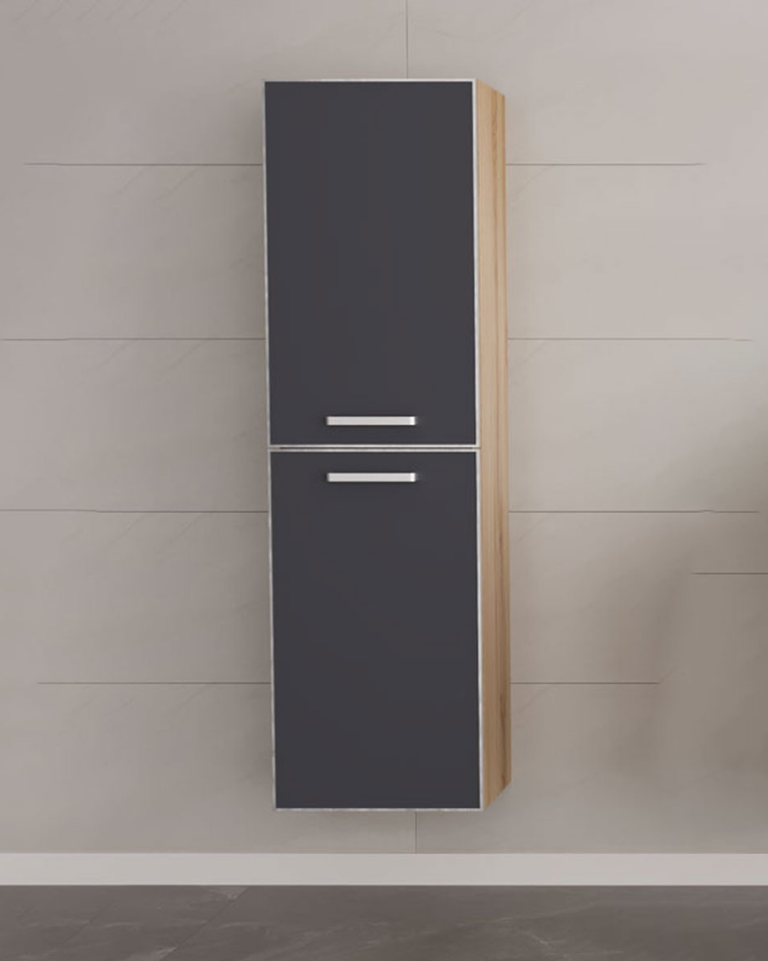 Orka Salerno 40 cm Banyo Boy Dolabı Mat Antrasit