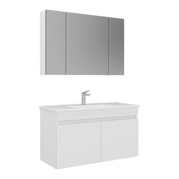 Orka Tivoli 100 cm Banyo Dolabı Takım Mat Beyaz