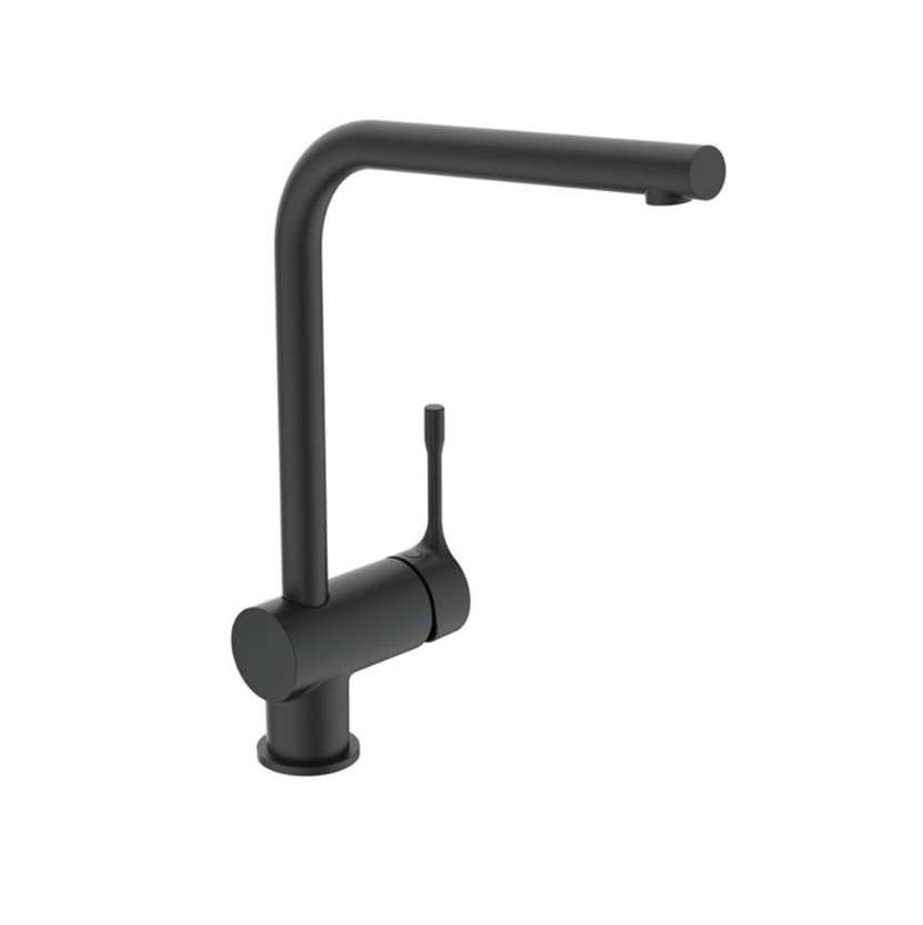 İdeal Standard BC174XG Ceralook Kuğu Eviye Bataryası-Silk Black