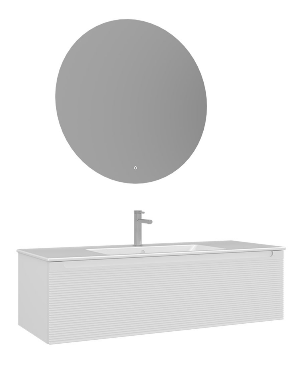 ORKA Olbia 120 cm Banyo Dolabı Takımı Mat Beyaz