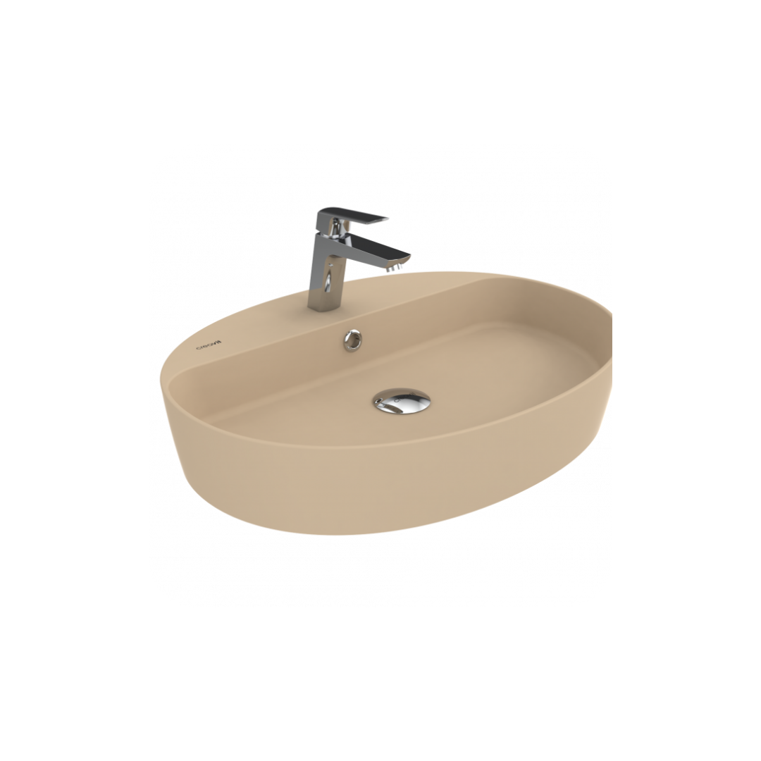 Creavit LP161 Loop Oval Çanak Lavabo 45x60 cm Mat Cappuccino