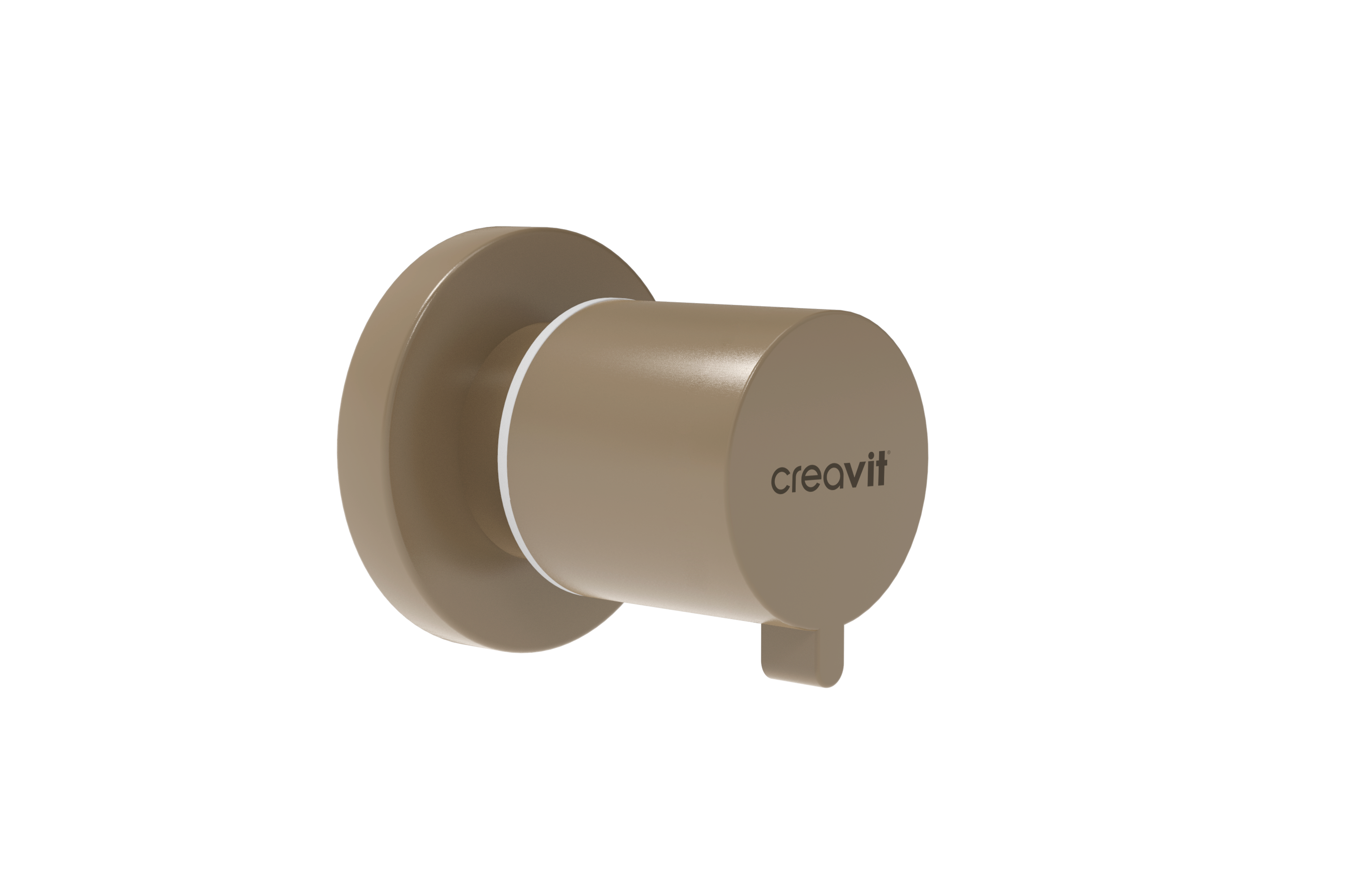 Creavit Aç - Kapa Ara Kesme Valfi 1/2 - 1/2 PPRC Mat Cappucino