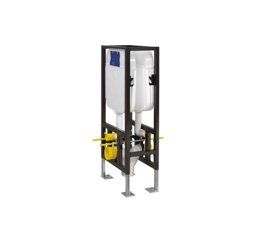 Creavit FGR7005 Sırt Sırta Yere Hızlı Montaj Fotoselli Gömme Rezervuar Uygulamalı Set - Pilli Hızlı Montaj 3-6 L Gövde