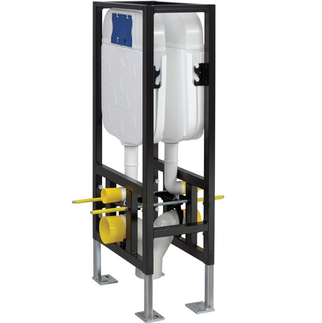 CREAVİT GR5005 Asma Klozetler İçin Alçıpan Duvarlar İçi Sırt Sırta Uygulamalı Set Yere Hızlı Montaj 3-6 LT. Gövde