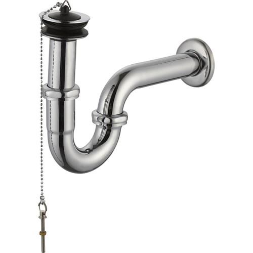 Creavit Süzgeçli Lavabo Sifonu 33 cm  - (Krom)