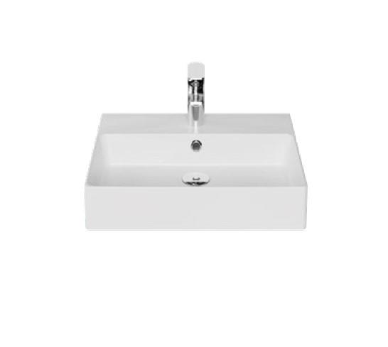 Creavit VX242-00CB00E-0000 Vox Tezgah Üstü Kare Lavabo 40x50 cm