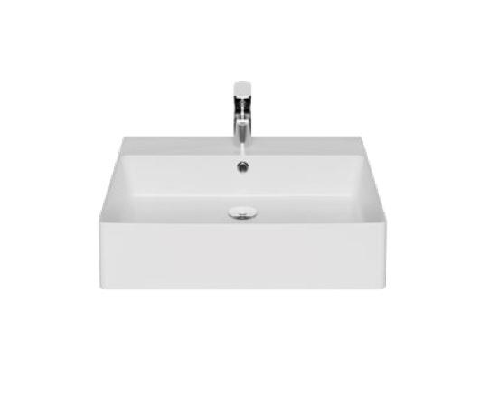 Creavit VX260-00CB00E-0000 Vox Tezgah Üstü Kare Lavabo 60 cm