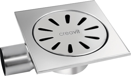 Creavit Yer Sifonu Paslanmaz 15x15 cm