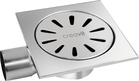 Creavit Yer Sifonu Paslanmaz 15x15 cm