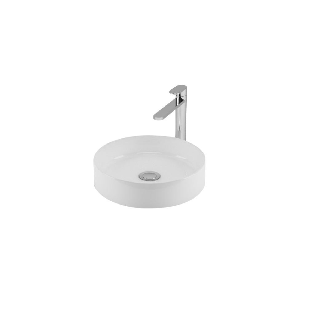 Newarc Mittes Tezgah Üstü Lavabo Beyaz 