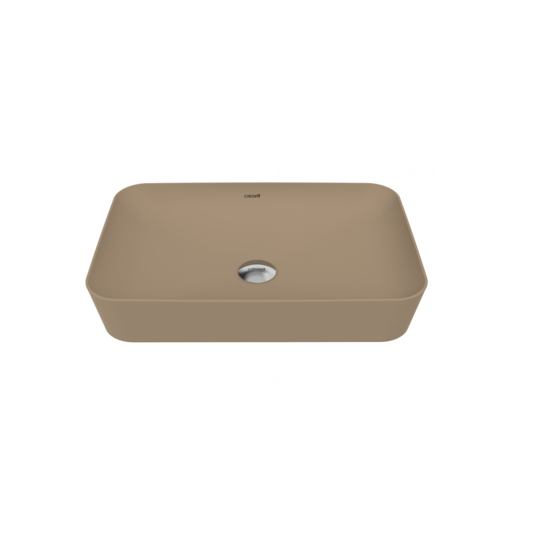 Creavit UL060.00CM Ultra 60 cm Tezgahüstü Lavabo-Cappucino Mat
