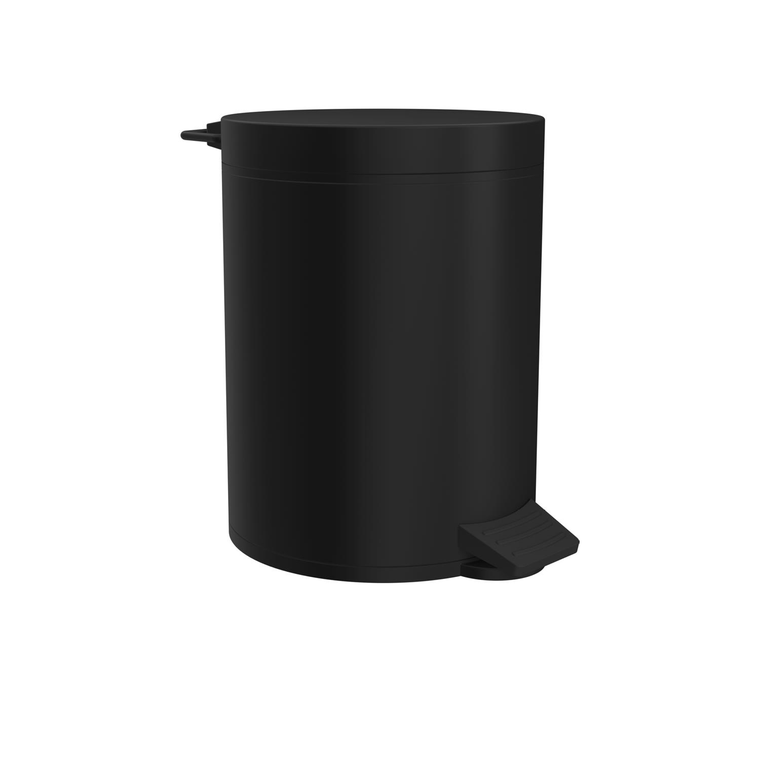 Creavit Pedallı Çöp Kovası (5 Lt) Mat Siyah ST16605S 