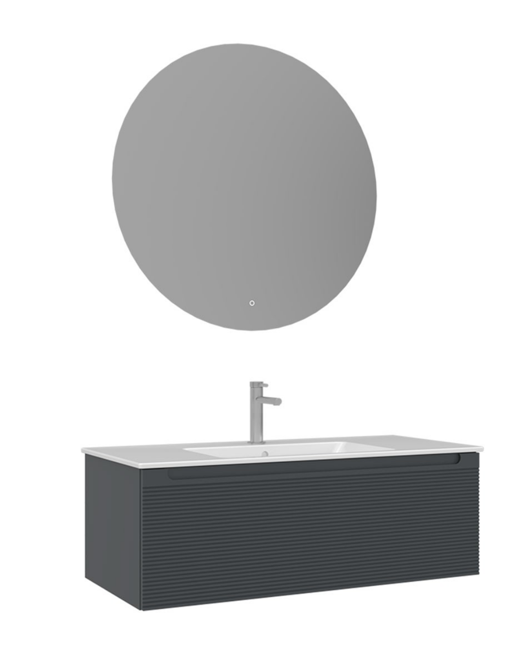 ORKA Olbia 100 cm Banyo Dolabı Takımı Mat Antrasit