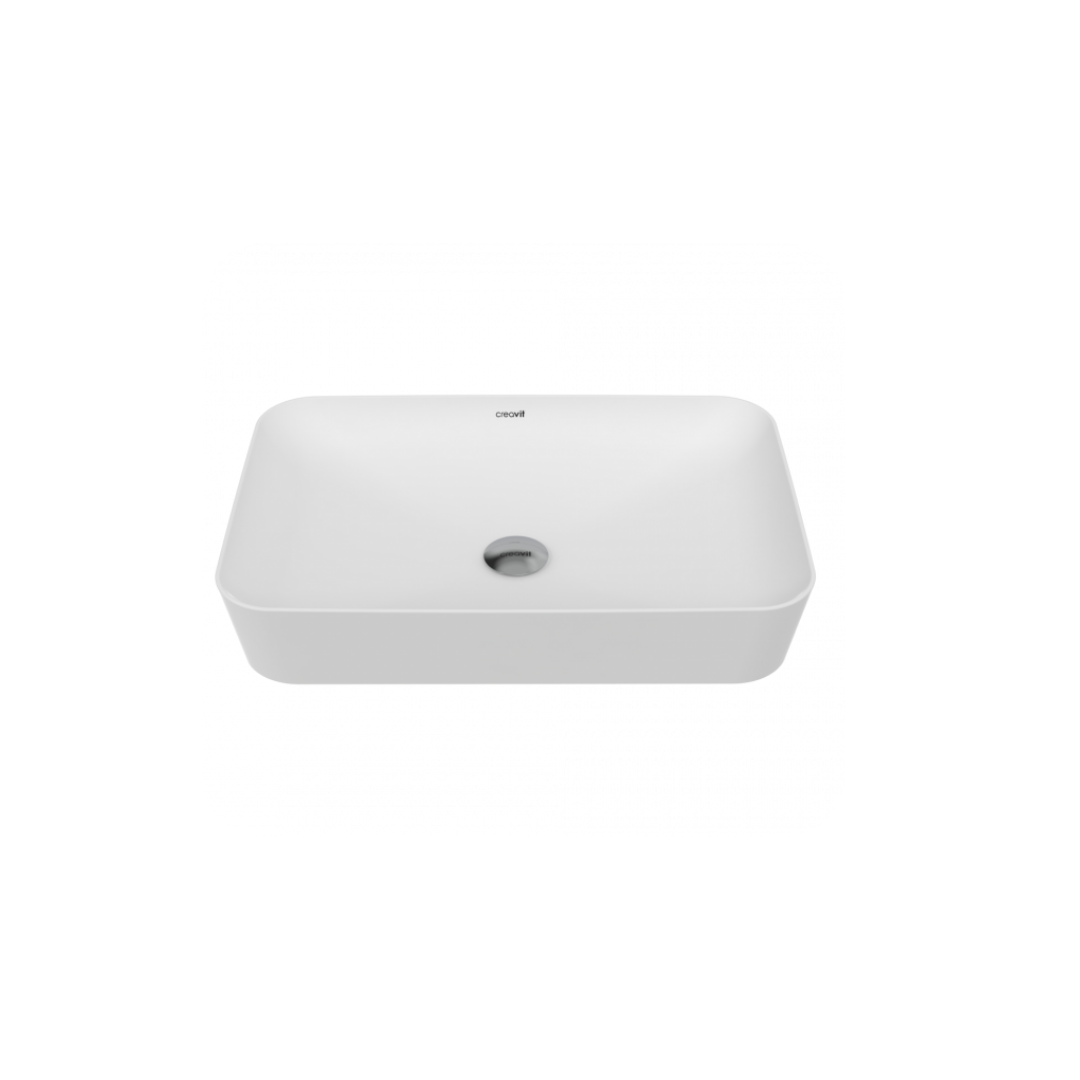 CREAVİT UL060 Ultra Tezgah Üstü 40X60 cm Mat Beyaz Lavabo