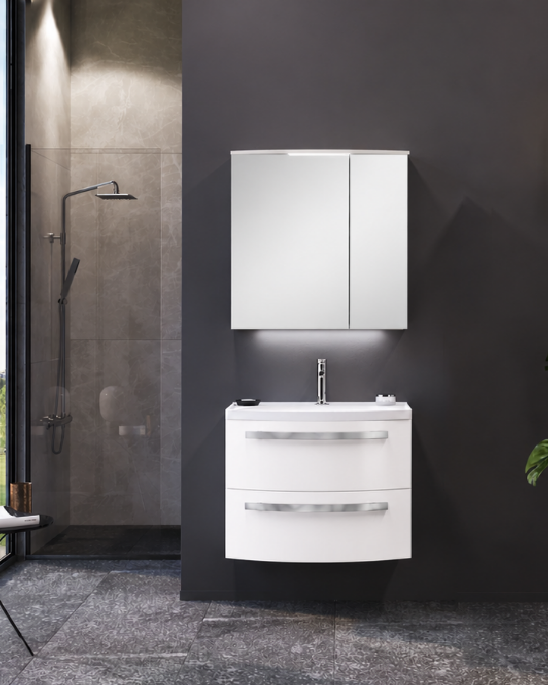 Orka Urla 70 cm  Banyo Dolabı Takım 