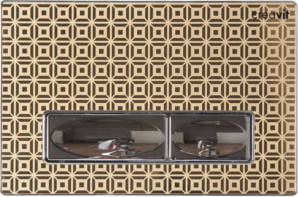 Design Metal Paslanmaz Kumanda Paneli Altın