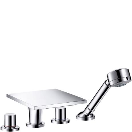 Dört Delikli Set Üstü Banyo Bataryası Krom