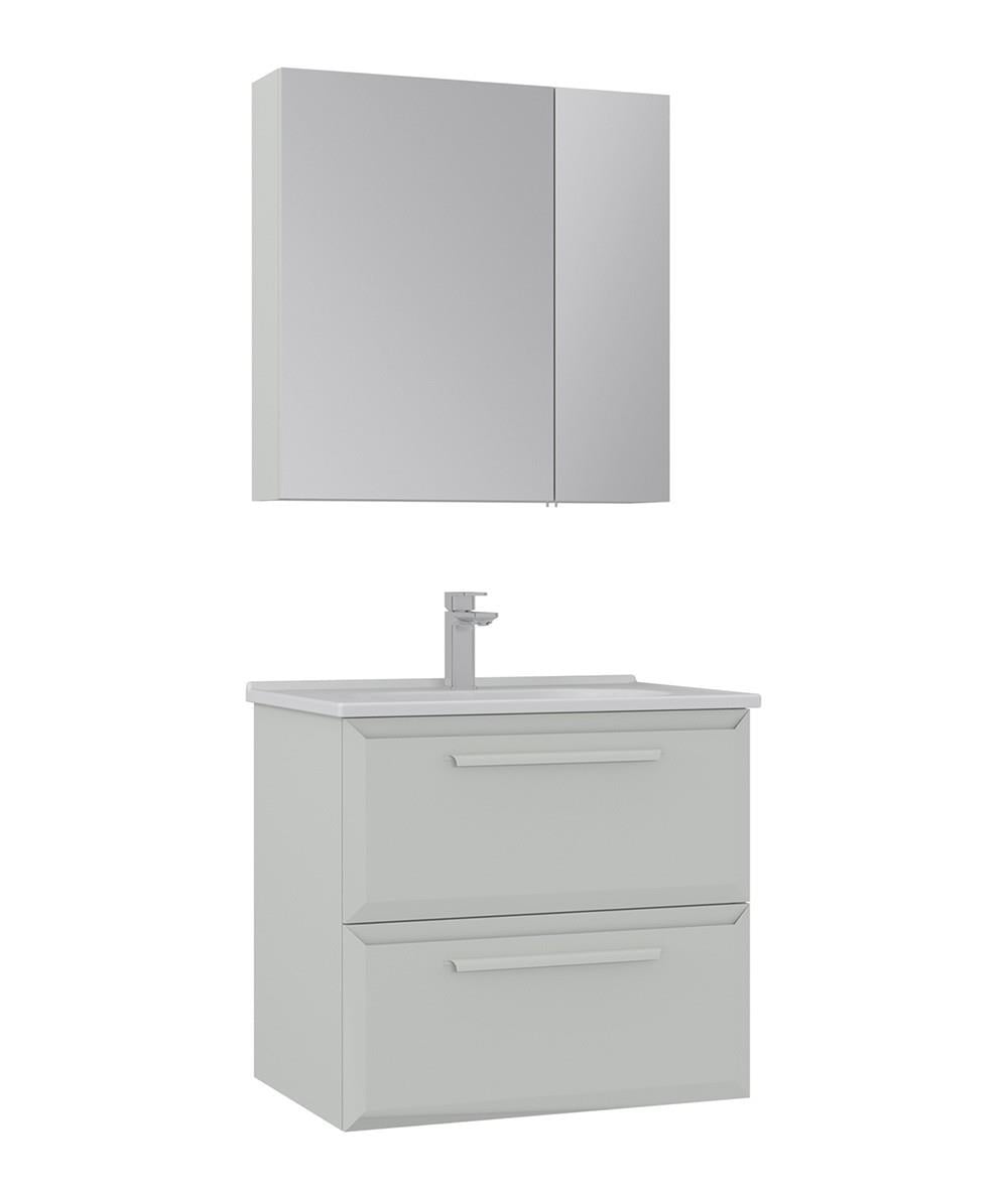 Orka Nuvola 65 CM Banyo Dolabı Takım Parlak Kaşmir