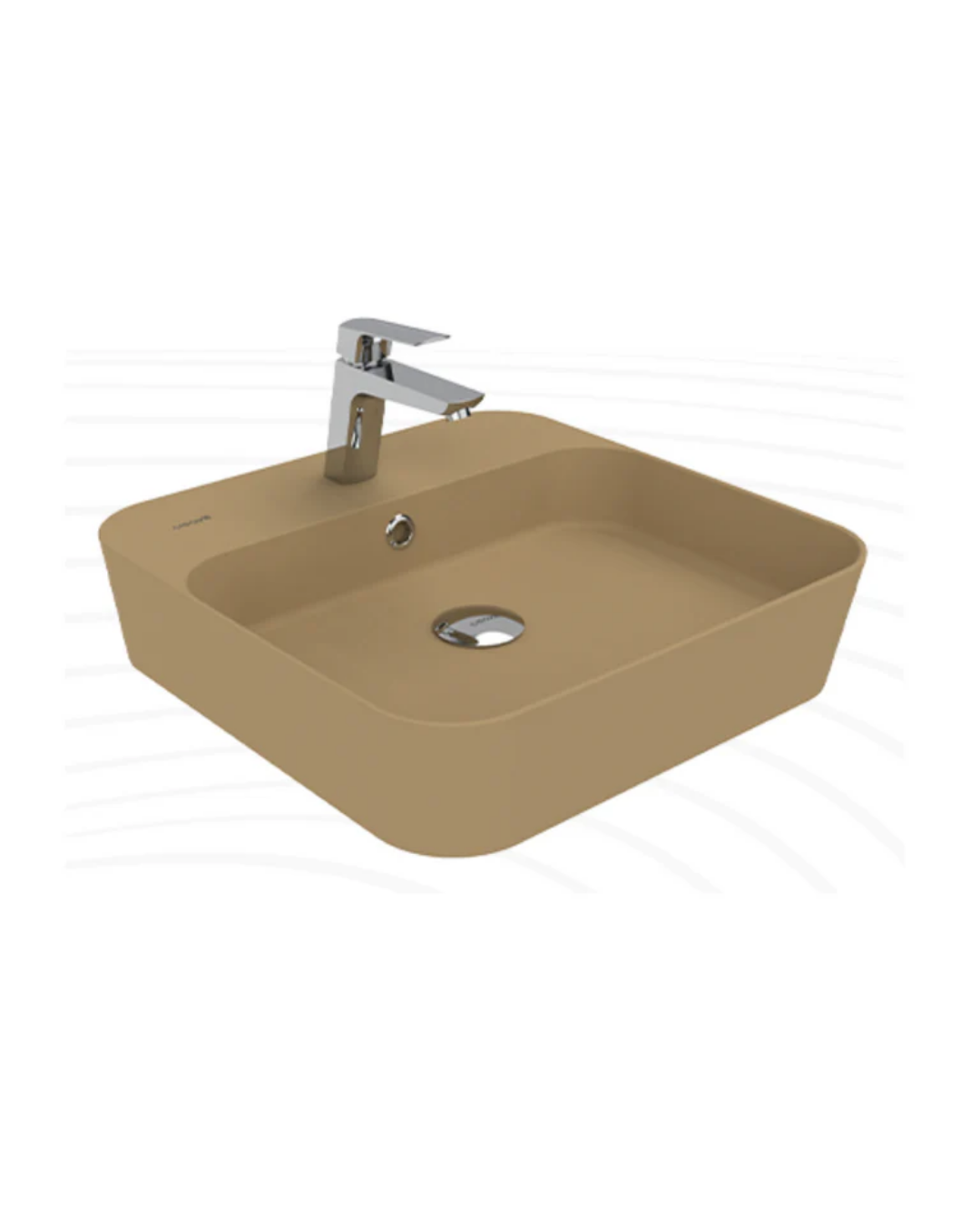 Creavit Loop Kare Çanak Lavabo Mat Cappucino LP046-00CM