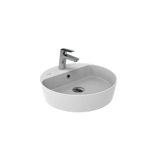 Creavit LP146 Loop 45cm Masa Üstü Çanak Lavabo Mat Beyaz
