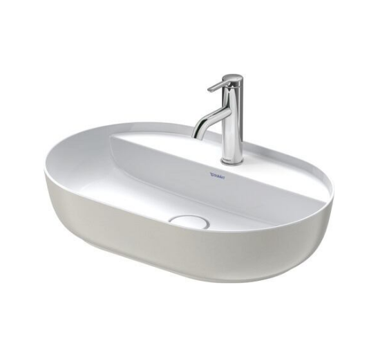 Duravit 0380602300 Luv DuraCeram® Beyaz / Gri Çanak Lavabo 60 cm