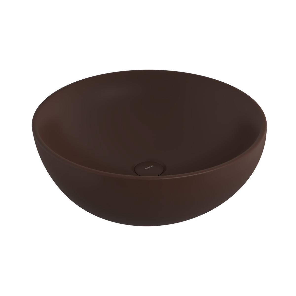 BOCCHİ 1119-025-0125 Venezia Çanak Lavabo 45 cm Mat Kahve