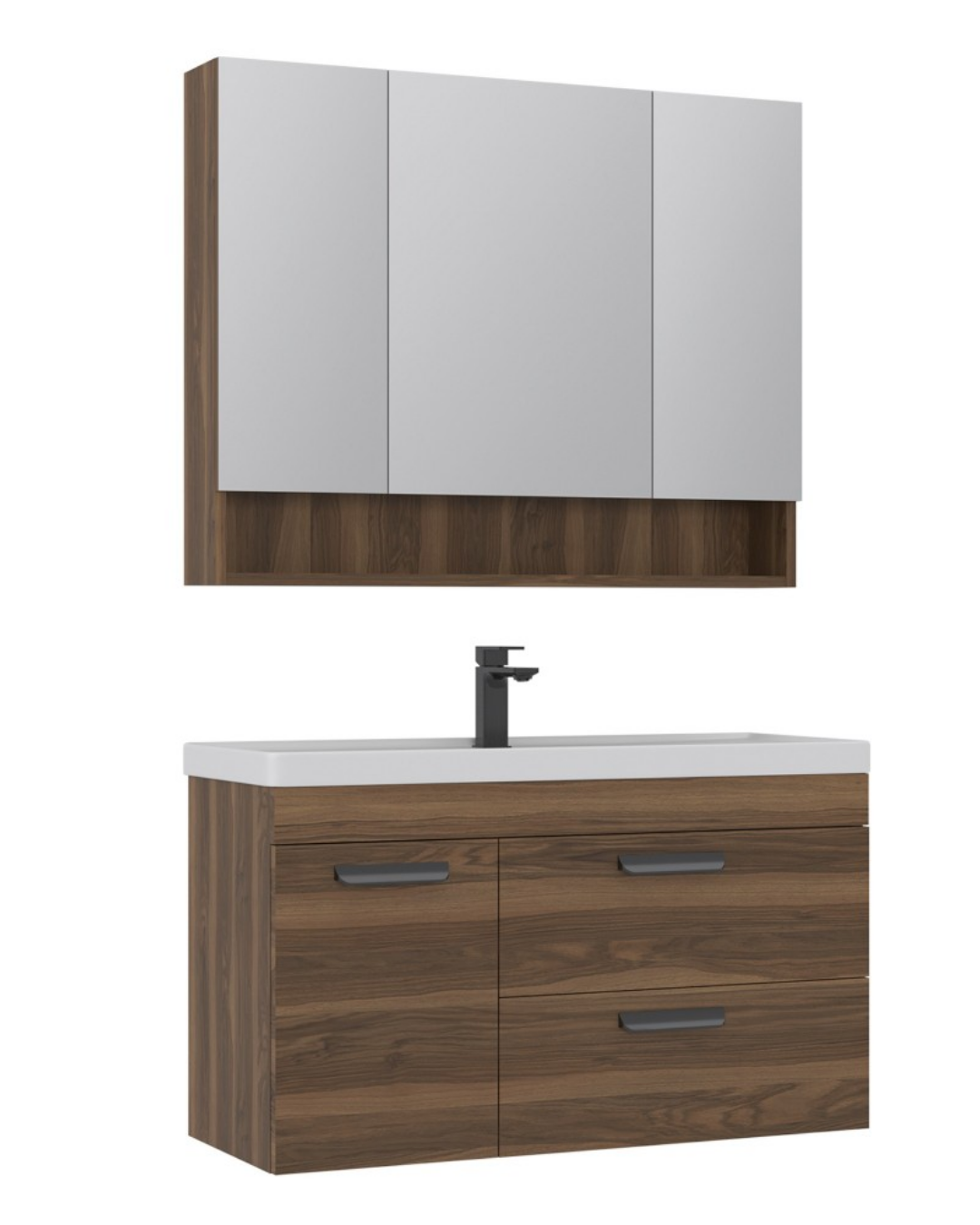 Orka Nova 100 CM Banyo Dolabı Takım Ceviz