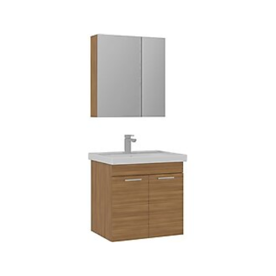 Orka Enez 65 cm Banyo Dolabı Açık Ceviz (Morgana Kiraz)