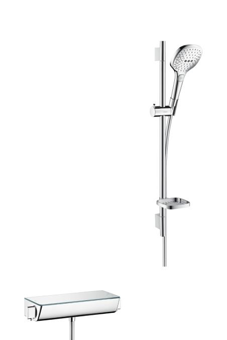 Ecostat Select Combi 0,65 m Raindance Select E 120 3jet El Duşu İle Beyaz/Krom