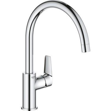 Grohe Eviye Bataryası Döner Borulu BauEdge Krom-31367001