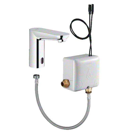 Euroeco Cosmopolitan E Powerbox Fotoselli Lavabo Bataryası 1/2 Tek Su Girişli Krom