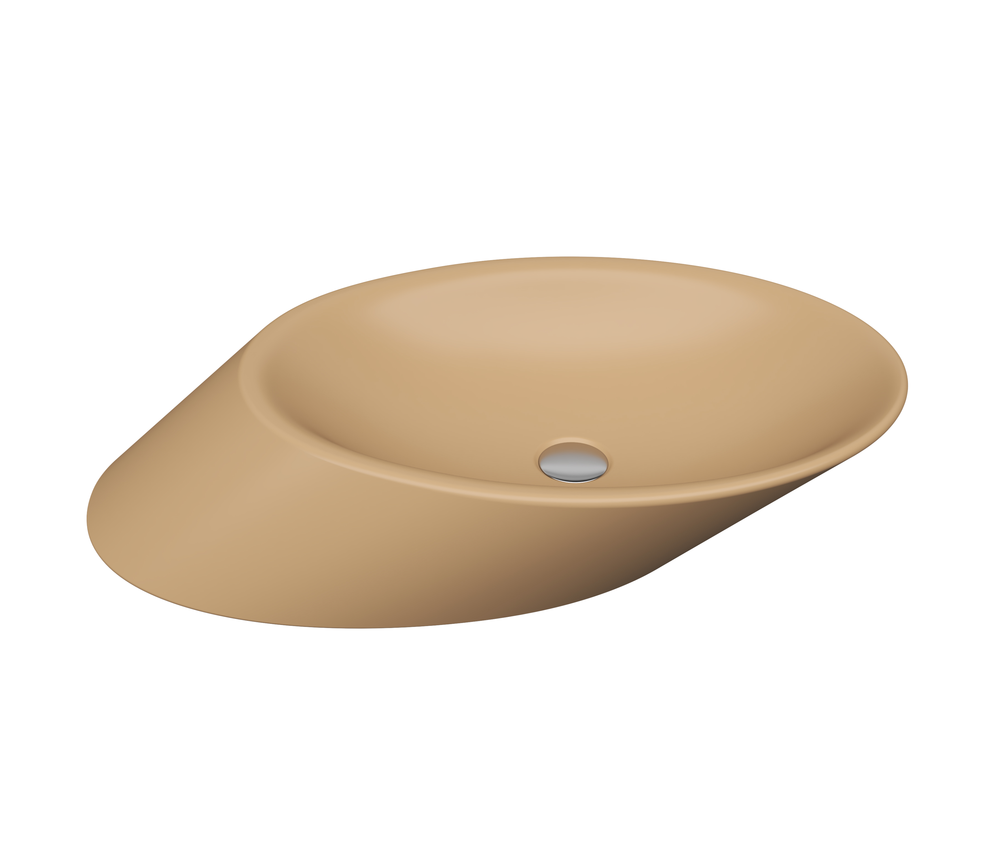 Bocchi 1013-011-0125 Vessel Yatay Çanak Lavabo 72 cm Mat Kaşmir