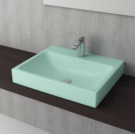Bocchi 1077-033-0126 Scala Tezgah Üstü Lavabo 60 cm Mat Mint Yeşil 