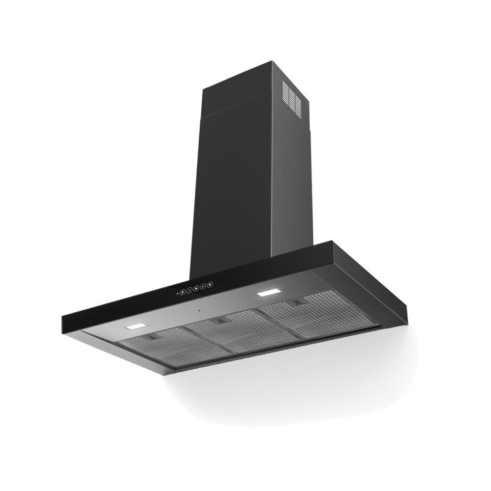 FABER T-DARK A90 SİYAH PASLANMAZ ÇELİK CAM DAVLUMBAZ 