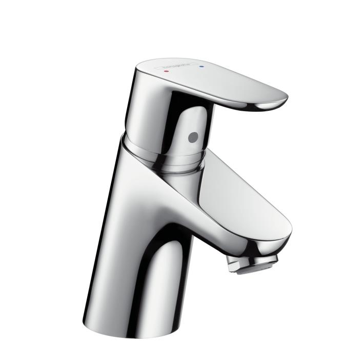 Focus Tek Kollu Lavabo Bataryası Bas Aç Tapa Seti ile Birlikte Krom