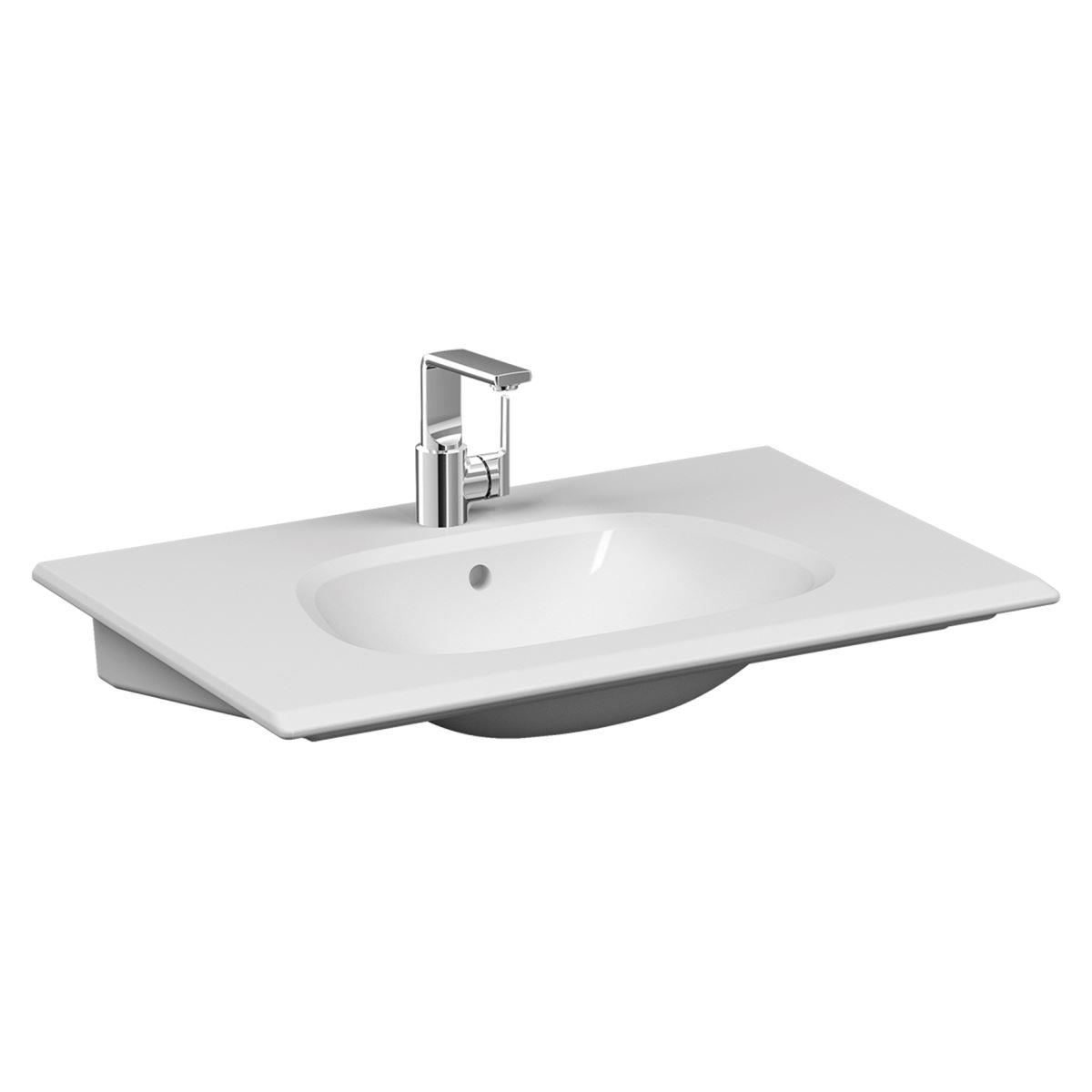 Frame Etajerli lavabo, 80 cm Beyaz