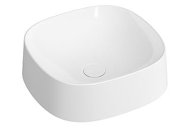 Frame Kare çanak lavabo, 40 cm Beyaz