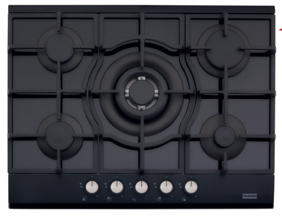 FRANKE NEW LINEAR BLACK GLASS OCAK FHNG 705 4G TC BK C