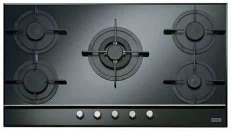 FRANKE NEW SQUARE BLACK GLASS OCAK FHNS 905 4G TC BK C