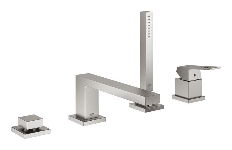 Grohe 19897DC1 Eurocube Dört delikli küvet bataryası