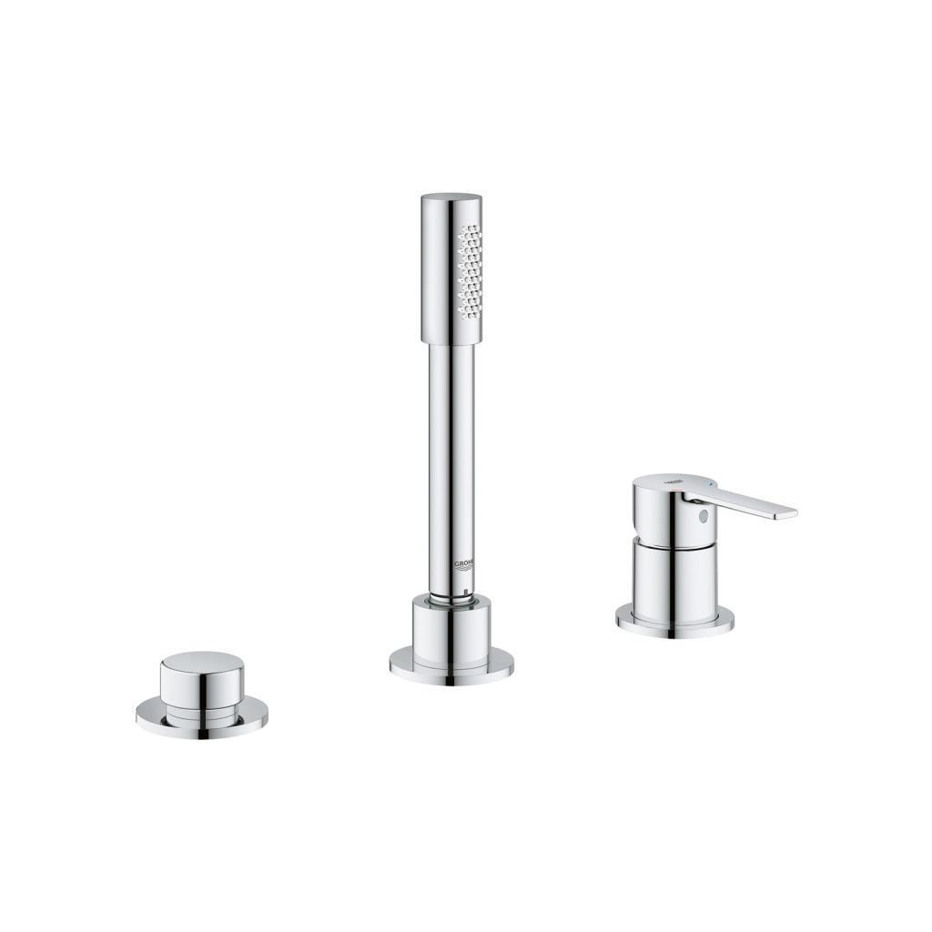 Grohe 19965001 Lineare New Üç delikli tek kumandalı banyo kombinasyonu