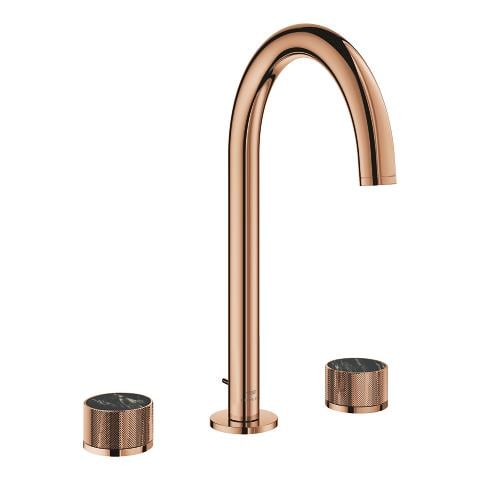 Grohe 20595DA0 Atrio Private Collection 3 delikli lavabo bataryası   L-Boyut