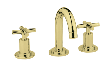 Juno Lavabo bataryası (3 delikli lavabolar için) altın